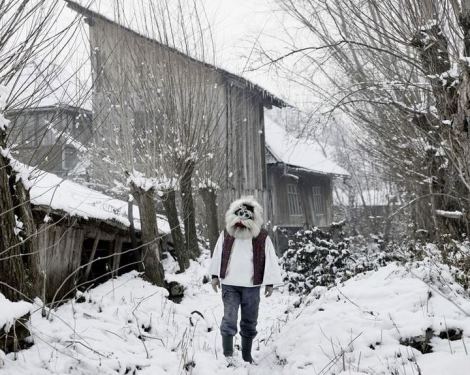 Tamas Dezso, Vasile in Mask, Sacel, Maramures, North Romania, 2012