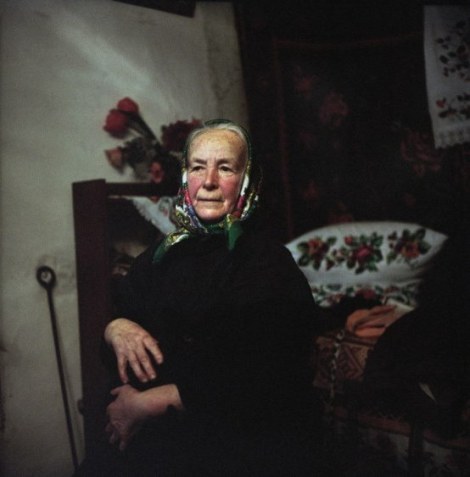 Matrena Olifer (72 years) lives alone in her house in Gornostaypol village. ‘Why should I be afraid of radiation? It does not bite!’ – she jokes. Chernobyl, Ukraine. December 2010.